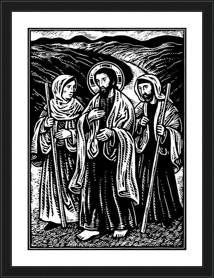 Wall Frame Black - Road to Emmaus by Julie Lonneman - Trinity Stores