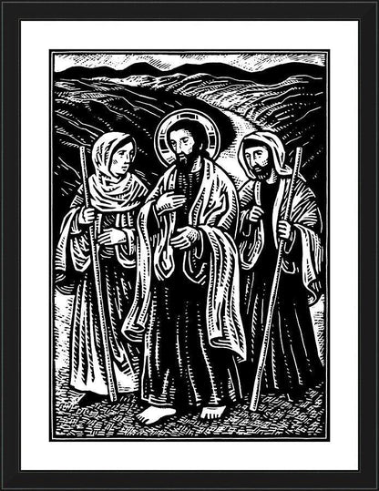 Wall Frame Black - Road to Emmaus by Julie Lonneman - Trinity Stores