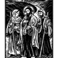 Wall Frame Espresso, Matted - Road to Emmaus by Julie Lonneman - Trinity Stores