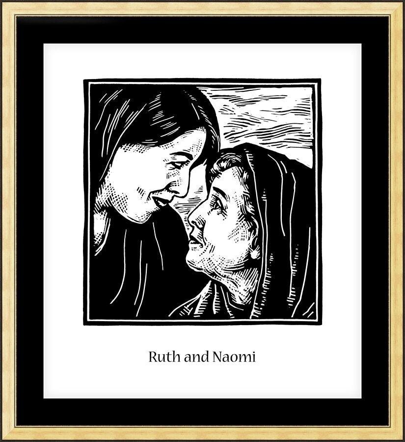 Wall Frame Gold, Matted - St. Ruth and Naomi by Julie Lonneman - Trinity Stores
