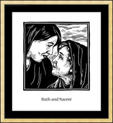 Wall Frame Gold - St. Ruth and Naomi by J. Lonneman