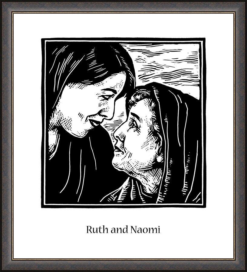 Wall Frame Espresso - St. Ruth and Naomi by Julie Lonneman - Trinity Stores