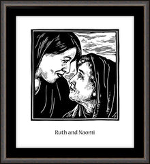Wall Frame Espresso - St. Ruth and Naomi by J. Lonneman