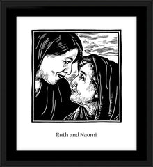Wall Frame Black - St. Ruth and Naomi by J. Lonneman