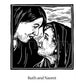 Wall Frame Espresso, Matted - St. Ruth and Naomi by Julie Lonneman - Trinity Stores