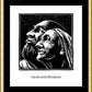 Wall Frame Gold, Matted - Sarah and Abraham by J. Lonneman