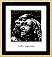 Wall Frame Gold - Sarah and Abraham by J. Lonneman