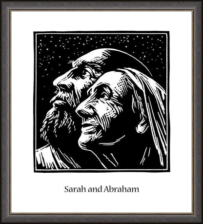 Wall Frame Espresso - Sarah and Abraham by J. Lonneman