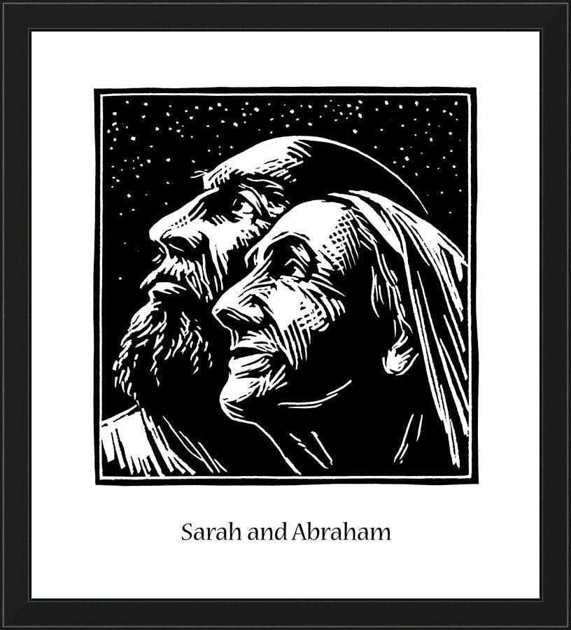 Wall Frame Black - Sarah and Abraham by J. Lonneman