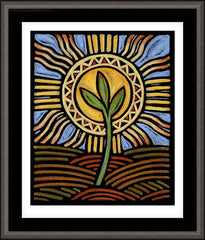 Wall Frame Espresso - Easter Seedling by J. Lonneman