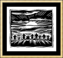 Wall Frame Gold - Sun of Justice by J. Lonneman