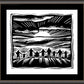 Wall Frame Espresso, Matted - Sun of Justice by J. Lonneman
