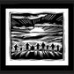Wall Frame Black, Matted - Sun of Justice by J. Lonneman
