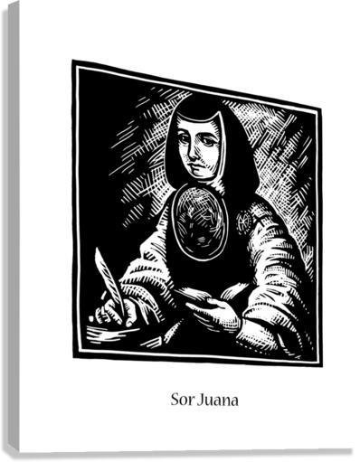 Canvas Print - Sor Juana Inés de la Cruz by J. Lonneman