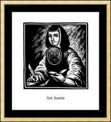 Wall Frame Gold - Sor Juana Inés de la Cruz by J. Lonneman