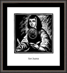 Wall Frame Espresso - Sor Juana Inés de la Cruz by J. Lonneman
