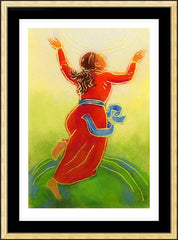 Wall Frame Gold - Assumption of Mary by J. Lonneman