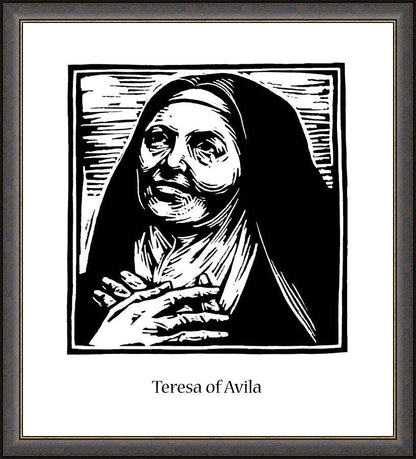 Wall Frame Espresso - St. Teresa of Avila by J. Lonneman