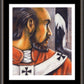 Wall Frame Espresso, Matted - St. Thomas Becket by Julie Lonneman - Trinity Stores