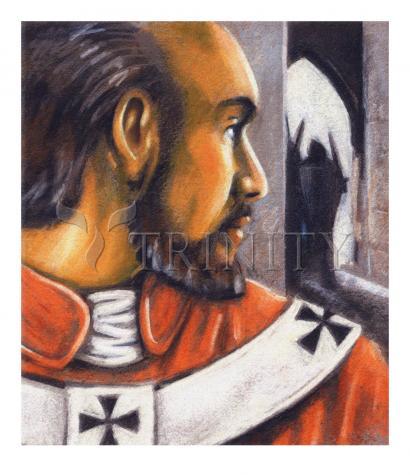 Wall Frame Black, Matted - St. Thomas Becket by Julie Lonneman - Trinity Stores