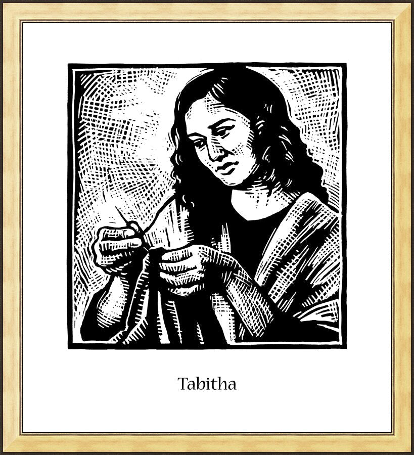 Wall Frame Gold - St. Tabitha by J. Lonneman