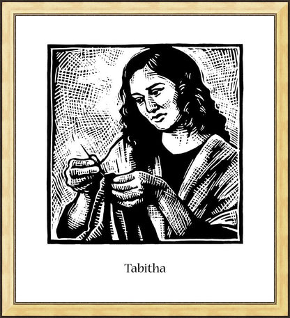 Wall Frame Gold - St. Tabitha by J. Lonneman