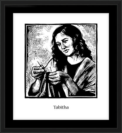 Wall Frame Black, Matted - St. Tabitha by J. Lonneman