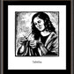 Wall Frame Espresso, Matted - St. Tabitha by J. Lonneman