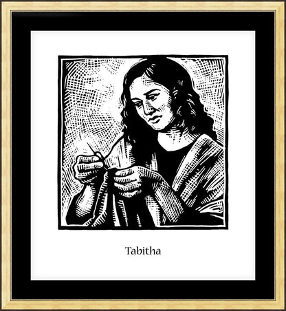 Wall Frame Gold, Matted - St. Tabitha by J. Lonneman