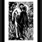 Wall Frame Black, Matted - Creation of Adam by Julie Lonneman - Trinity Stores
