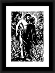 Wall Frame Black - Creation of Adam by J. Lonneman