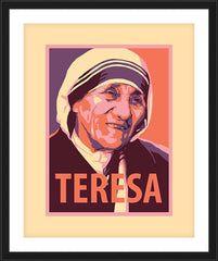 Wall Frame Black - St. Teresa of Calcutta by J. Lonneman