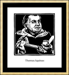 Wall Frame Gold - St. Thomas Aquinas by J. Lonneman