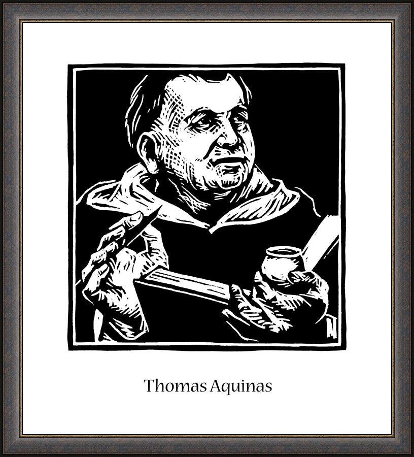 Wall Frame Espresso - St. Thomas Aquinas by Julie Lonneman - Trinity Stores