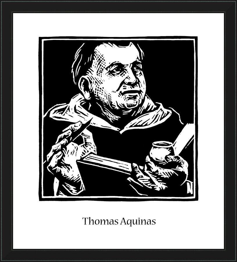 Wall Frame Black - St. Thomas Aquinas by Julie Lonneman - Trinity Stores