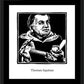 Wall Frame Black, Matted - St. Thomas Aquinas by J. Lonneman