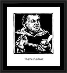 Wall Frame Black - St. Thomas Aquinas by J. Lonneman