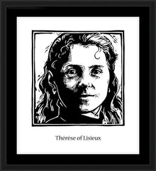 Wall Frame Black - St. Thérèse of Lisieux by J. Lonneman