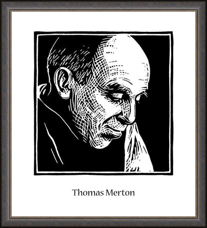 Wall Frame Espresso - Thomas Merton by Julie Lonneman - Trinity Stores