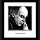 Wall Frame Black, Matted - Thomas Merton by Julie Lonneman - Trinity Stores