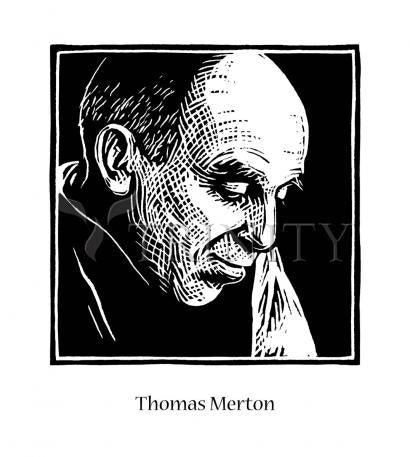 Wall Frame Gold, Matted - Thomas Merton by Julie Lonneman - Trinity Stores