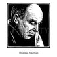 Canvas Print - Thomas Merton by Julie Lonneman - Trinity Stores