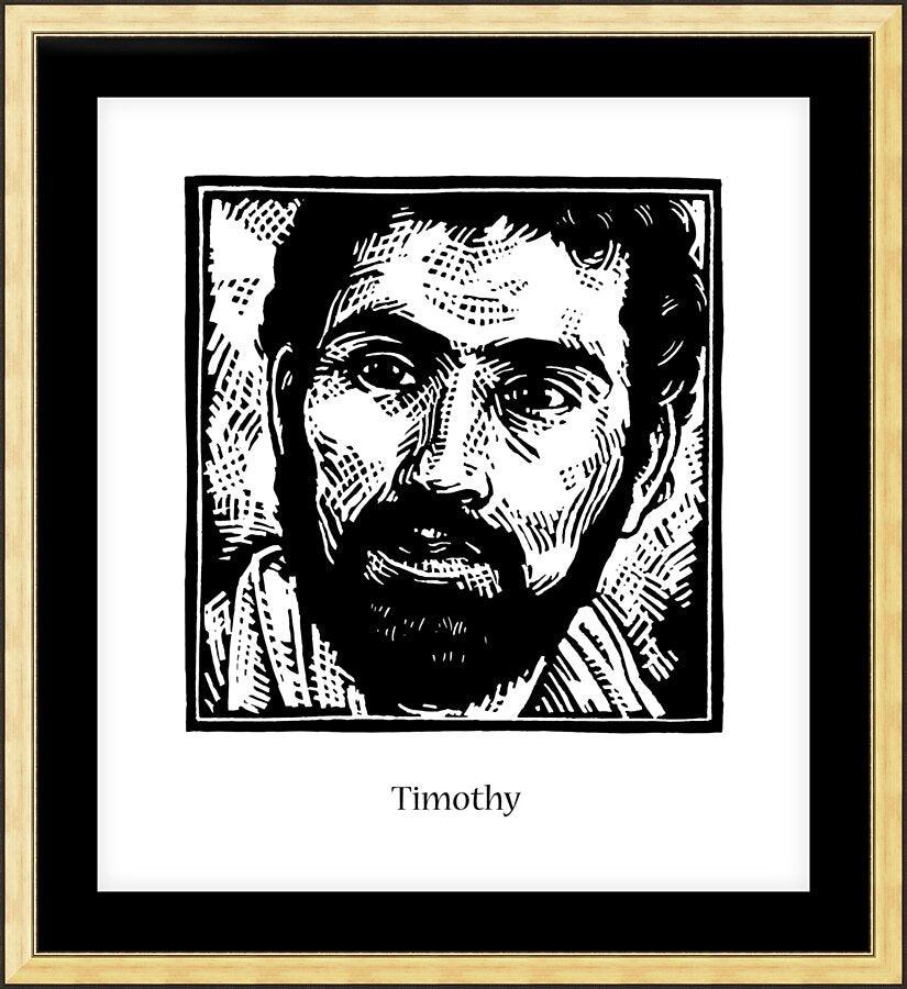 Wall Frame Gold, Matted - St. Timothy by Julie Lonneman - Trinity Stores