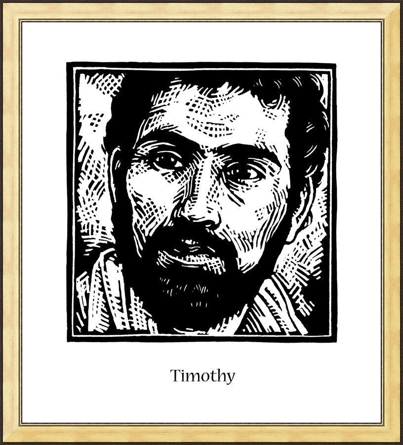 Wall Frame Gold - St. Timothy by Julie Lonneman - Trinity Stores