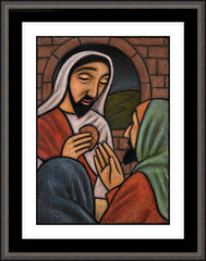 Wall Frame Espresso - Lent, Last Supper - Passion Sunday by J. Lonneman