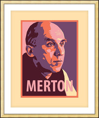 Wall Frame Gold - Thomas Merton by J. Lonneman