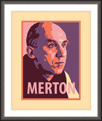 Wall Frame Espresso - Thomas Merton by J. Lonneman