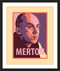 Wall Frame Black - Thomas Merton by J. Lonneman