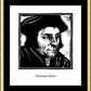 Wall Frame Gold, Matted - St. Thomas More by J. Lonneman