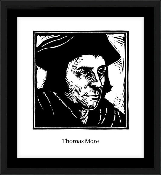 Wall Frame Black, Matted - St. Thomas More by J. Lonneman